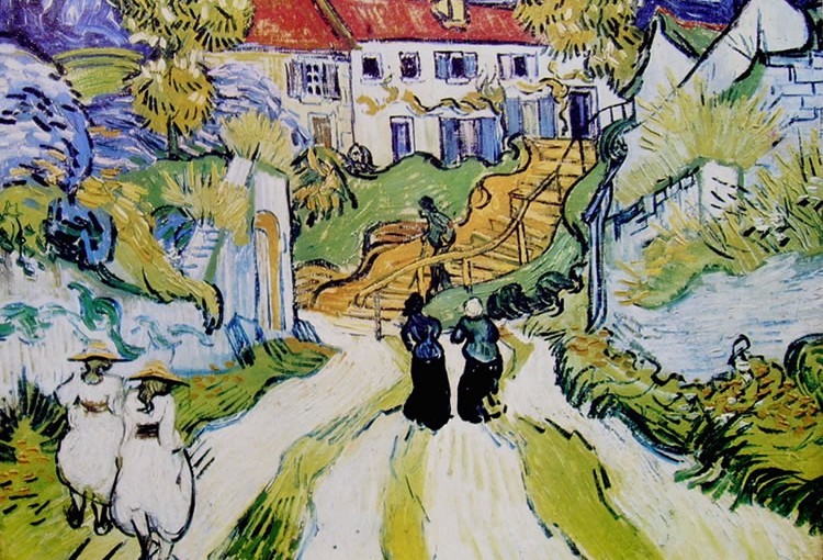Vincent van Gogh: Strada a Auvers, Saint Louis City Art Museum.